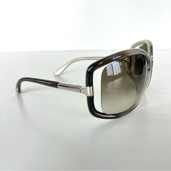 TOM FORD TF125 Anais Gray Gradient Lenses w Black Gray Silver Frame Sunglasses - Picture 4 of 15